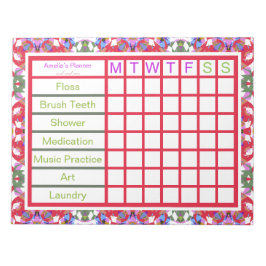 Spielfilm ADHD Girl's Women's Weekly Erinnerung Pl Notizblock