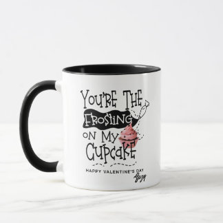Spielhafte Glasur auf meinem Cupcake Valentins-Mug Tasse