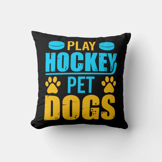 Spielhockey-Begleiter-Hunde Kissen (Vorderseite)