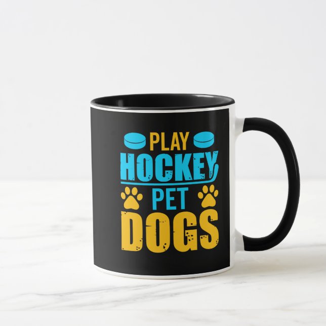 Spielhockey-Begleiter-Hunde Tasse (Rechts)