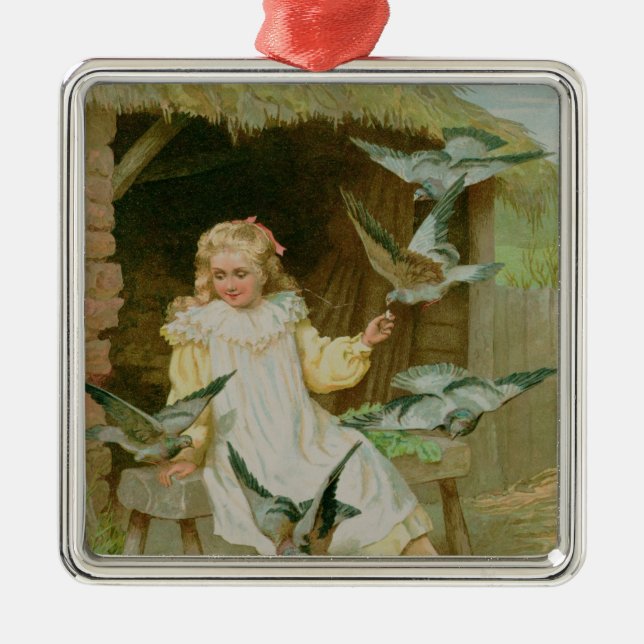 Spielkameraden Silbernes Ornament (Vorne)