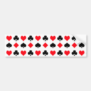 Spielkarte-Anzüge Autoaufkleber