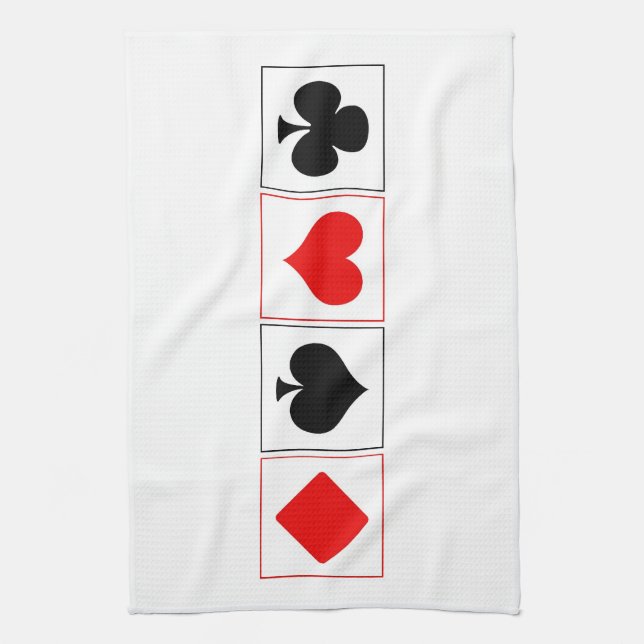 Spielkarte-Anzüge Handtuch (Vertikal)