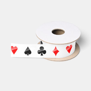 Spielkarte-Anzüge Satinband