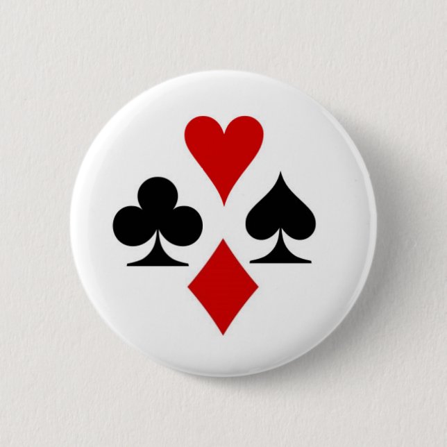 Spielkarte-Anzugs-Abzeichen Button (Vorderseite)