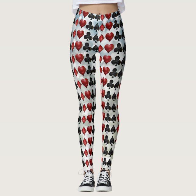 Spielkarte-Anzugs-Leggings Leggings (Vorderseite)