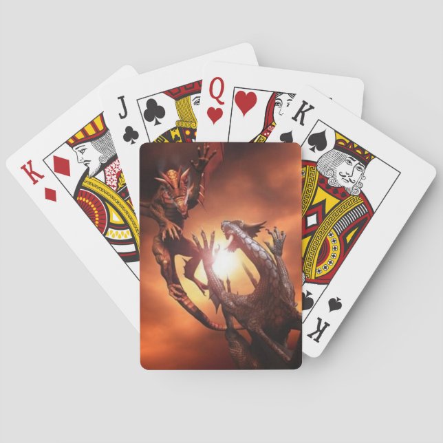 Spielkarte des Drachen (Rückseite)