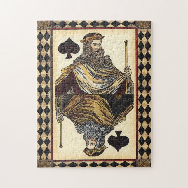 Spielkarte des Königs der Spades durch das Vision  (Vertikal)