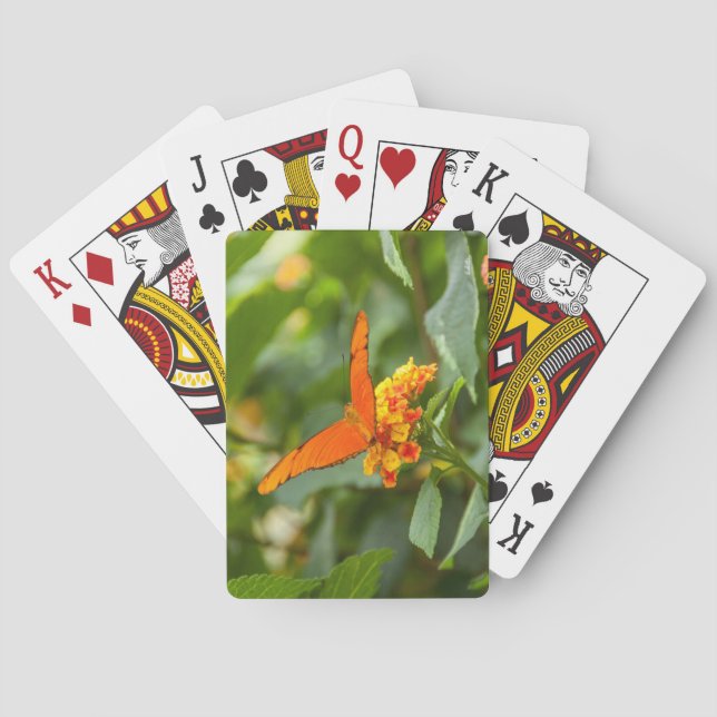 Spielkarte, Foto eines Schmetterlinges Spielkarten (Rückseite)