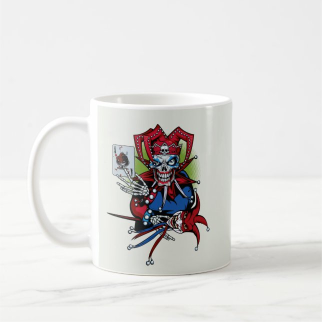 Spielkarte, Joker Kaffeetasse (Links)