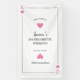 Spielkarte Las Vegas Bachelorette Empfang Banner