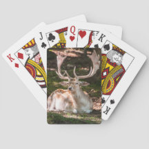 Spielkarte Photohirsch unter den Wäldern