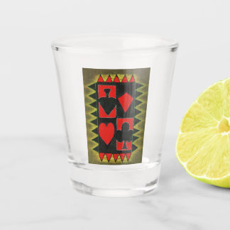 Spielkarte Schnapsglas
