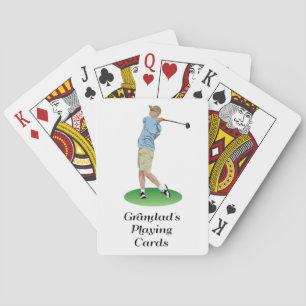 Spielkartegolfspieler des Grandads Spielkarten