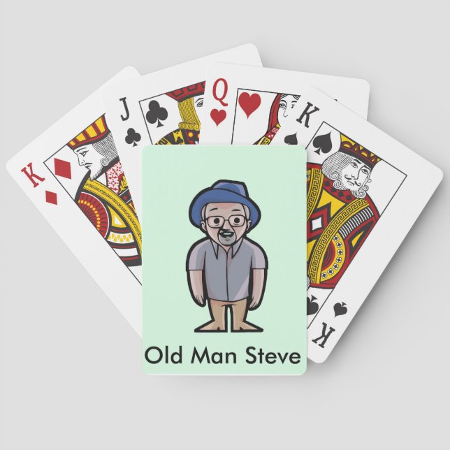 Spielkarten alter MannSteve (Rückseite)