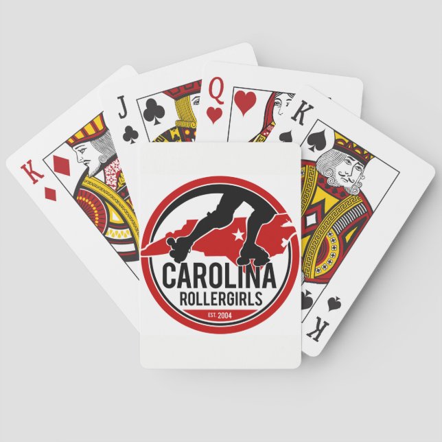 Spielkarten Carolinas Rollergirls (Rückseite)