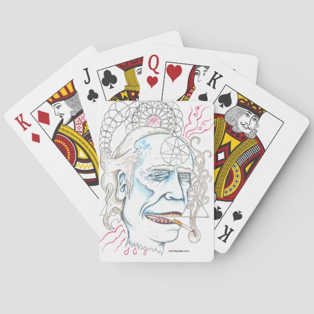 Spielkarten Charless Bukowski (Rückseite)