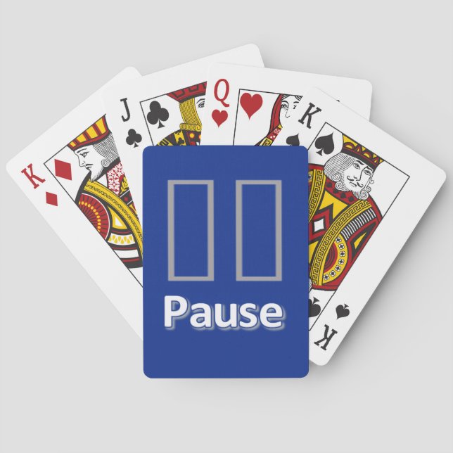 Spielkarten-Deck Blau Pause Spielkarten (Rückseite)
