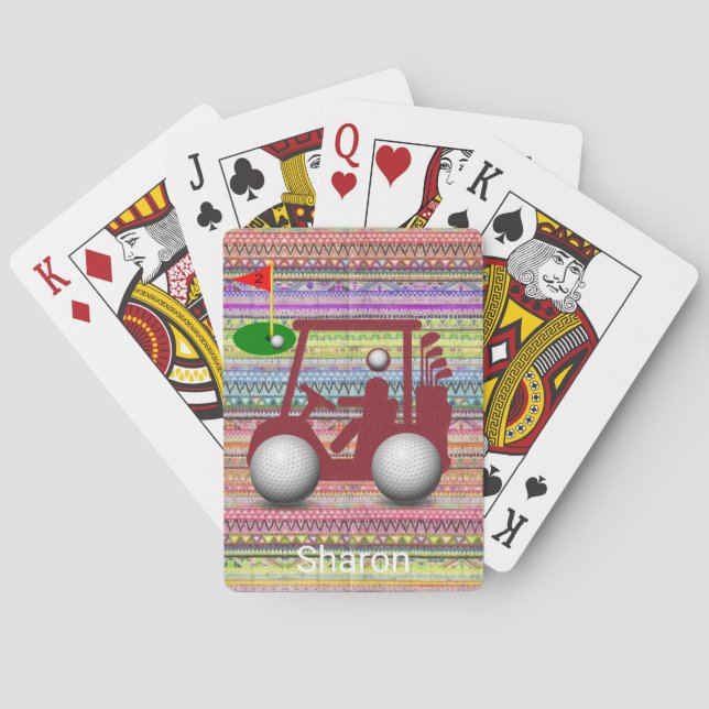 Spielkarten Deck Golfbälle Golf (Rückseite)