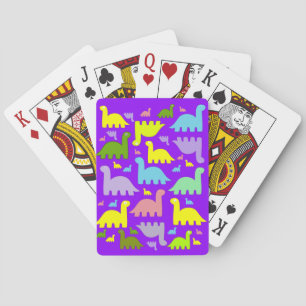 Spielkarten Deck Lila Dinosaurier