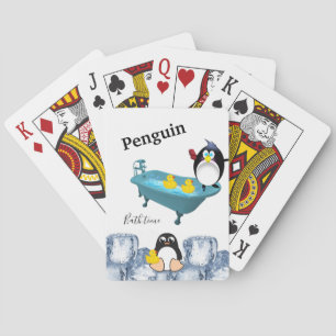 Spielkarten-Deck Pinguin Badezeit Gelbe Enten Spielkarten