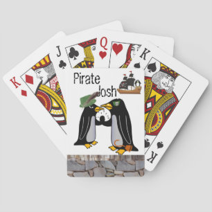 Spielkarten Deck Pinguin Piratenschiff Steine