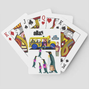 Spielkarten Deck Pinguin Schulbusfahrer