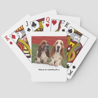Spielkarten der Dachshundjagdhund-Gastgeschenk