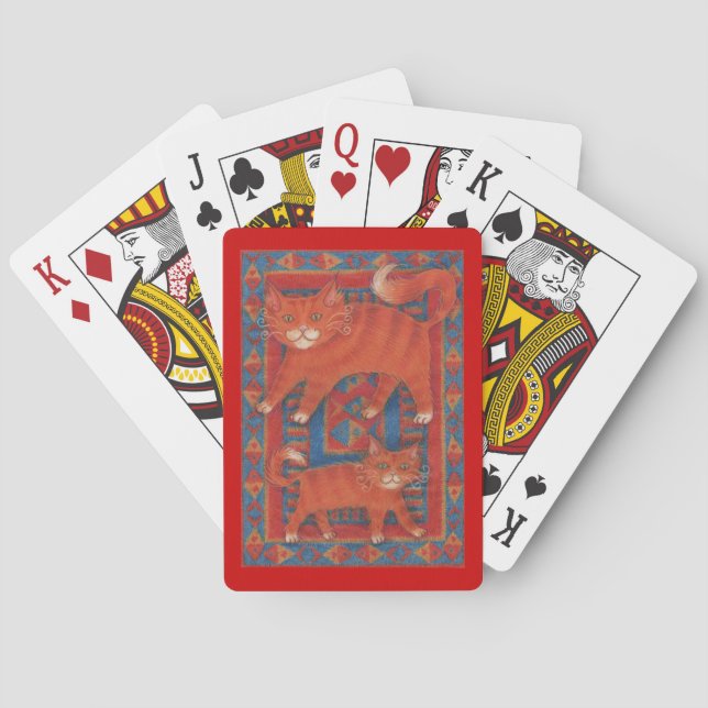 Spielkarten der Matten-Katzen (Rückseite)
