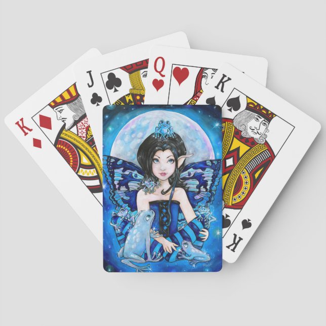 Spielkarten "der Mond-Frösche" (Rückseite)