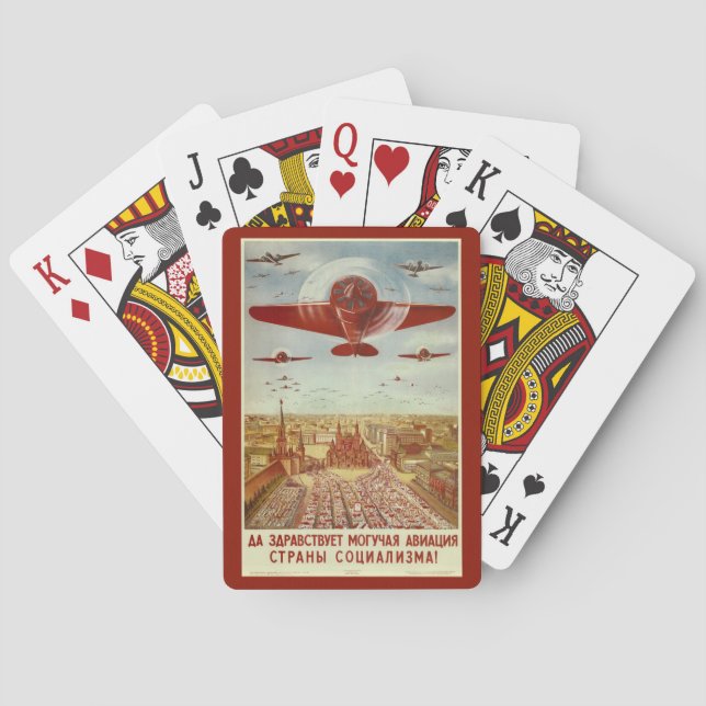 Spielkarten der Vintagen russischen (Rückseite)