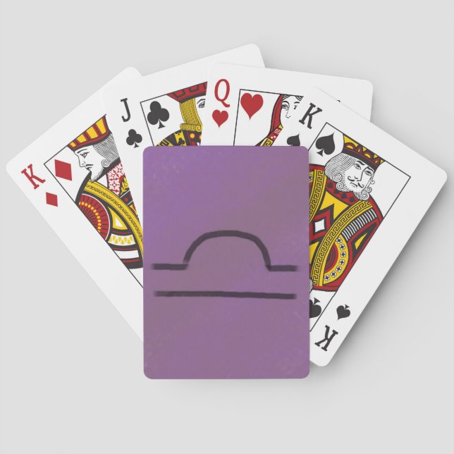 Spielkarten der Waage (Rückseite)