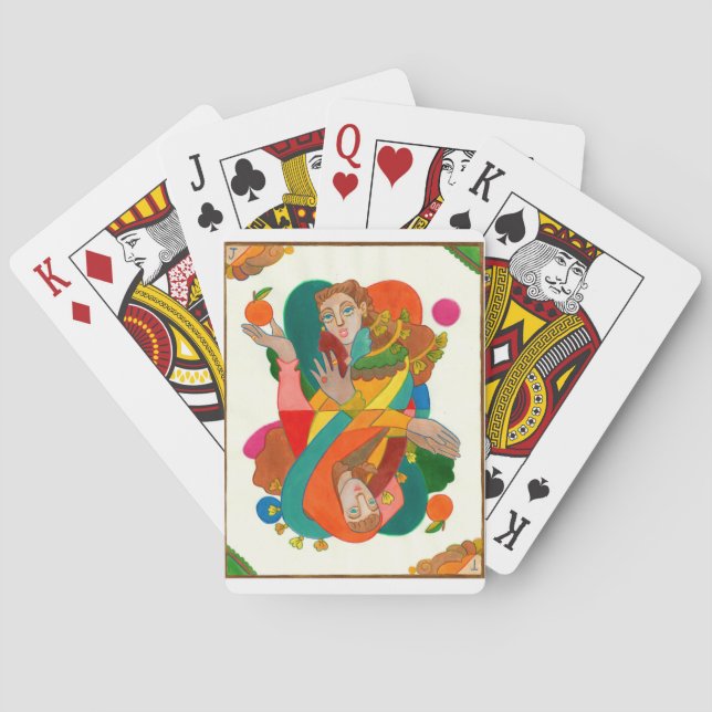 Spielkarten des Jokers und des Diebes (Rückseite)