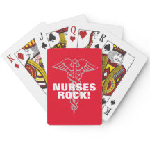 Spielkarten DES KRANKENSCHWESTER-ROCKS für