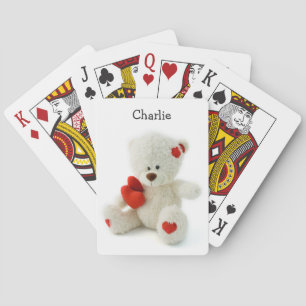 Spielkarten des Liebeteddy-individuellen Namens