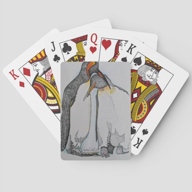 Spielkarten des Pinguins, Pinguinentwurfskarten (Rückseite)