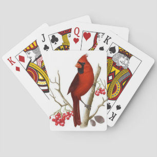 Spielkarten des roten Kardinals