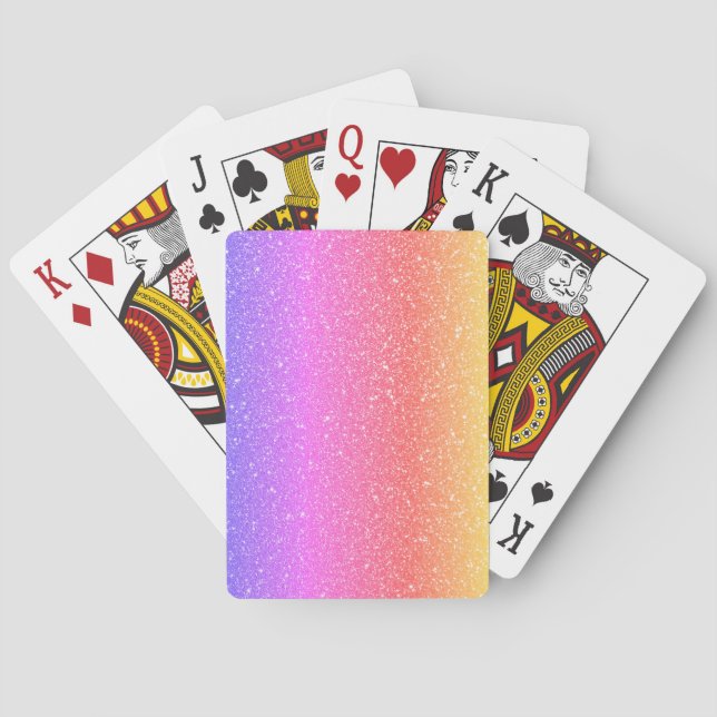 Spielkarten des stilvollen Glitters (Rückseite)