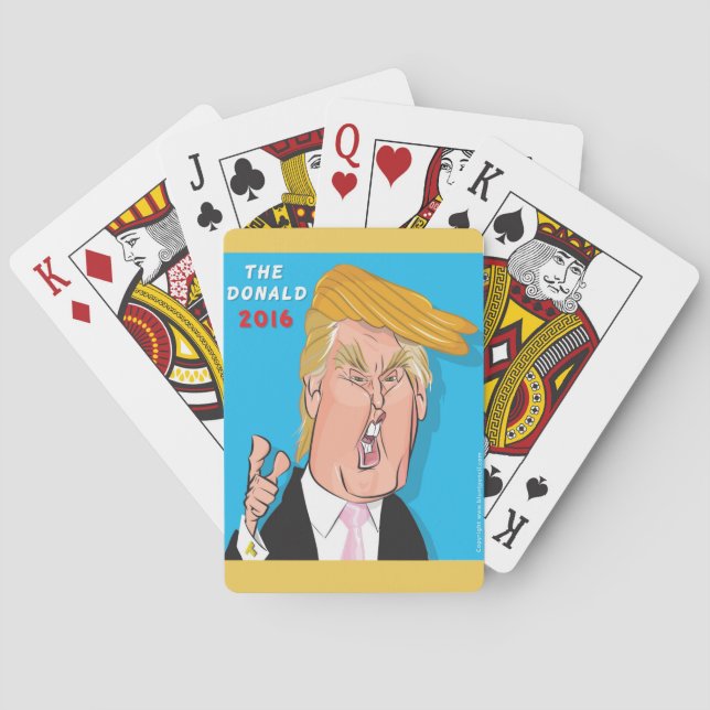 Spielkarten Donald- TrumpCartoon (Rückseite)