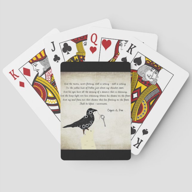 Spielkarten Edgar Allen Poe (Rückseite)