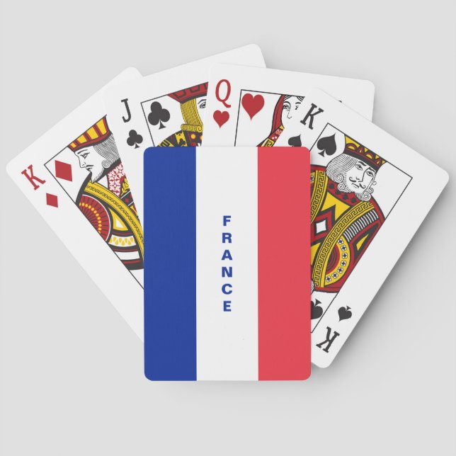 Spielkarten Frankreich-Flagge (Rückseite)