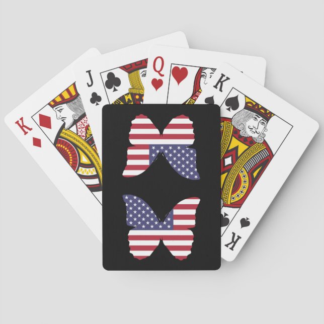 Spielkarten für den amerikanischen Fahnenschmetter (Rückseite)