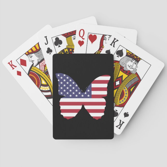 Spielkarten für den amerikanischen Fahnenschmetter (Rückseite)