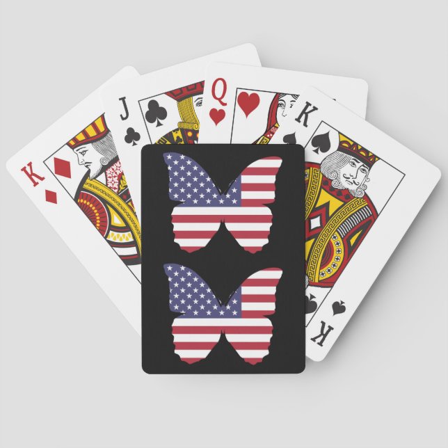 Spielkarten für den amerikanischen Fahnenschmetter (Rückseite)