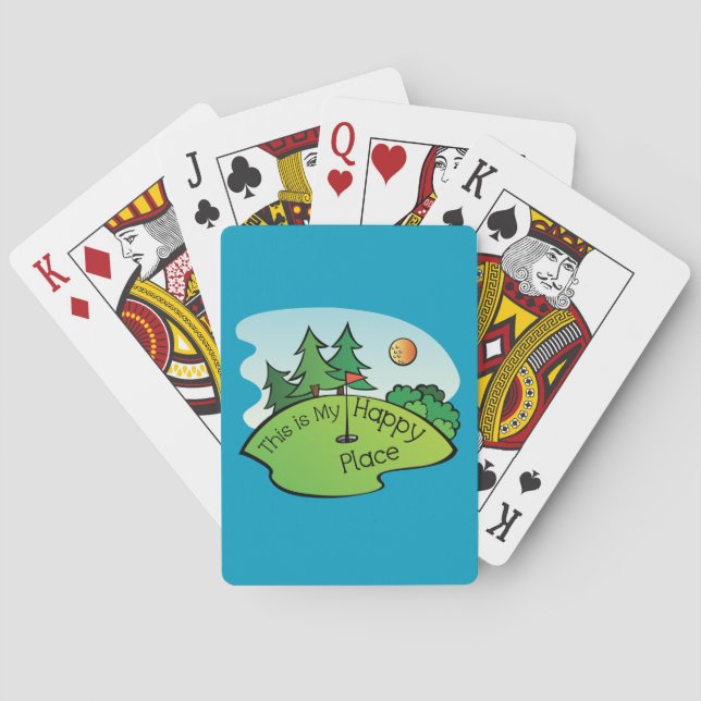Spielkarten für Golf-Loch (Rückseite)
