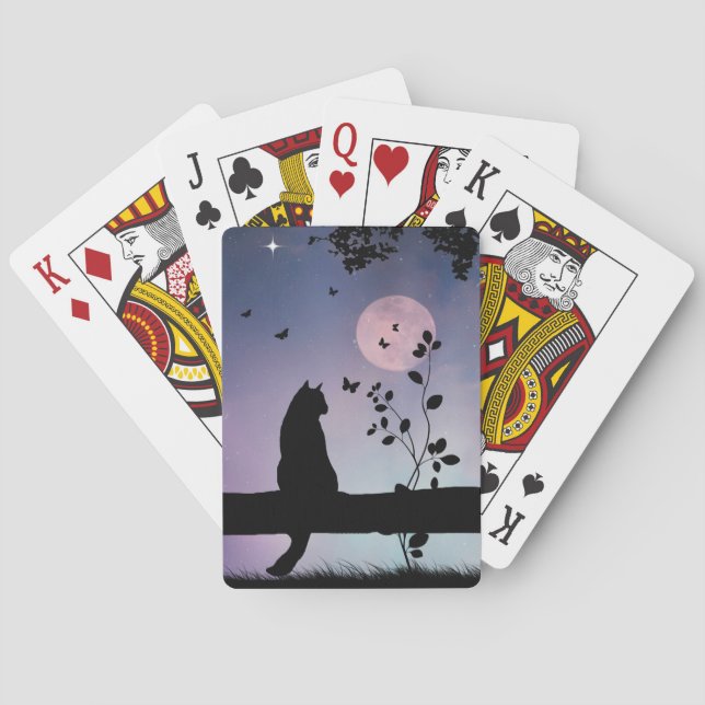 Spielkarten für Katzen und Schmetterlinge (Rückseite)