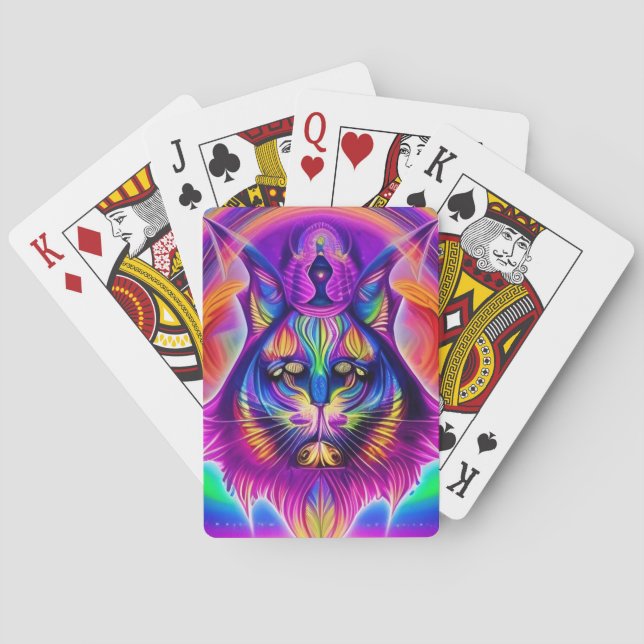 Spielkarten für mystische Katzen (Rückseite)