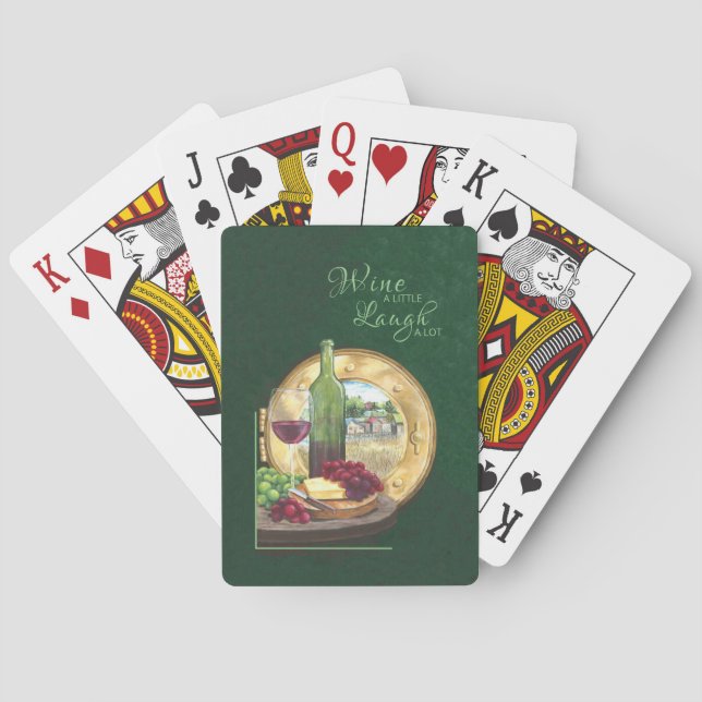 Spielkarten für Wein und Käse (Rückseite)