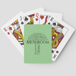 Spielkarten für Word-Pilze (Schwarzer Text)