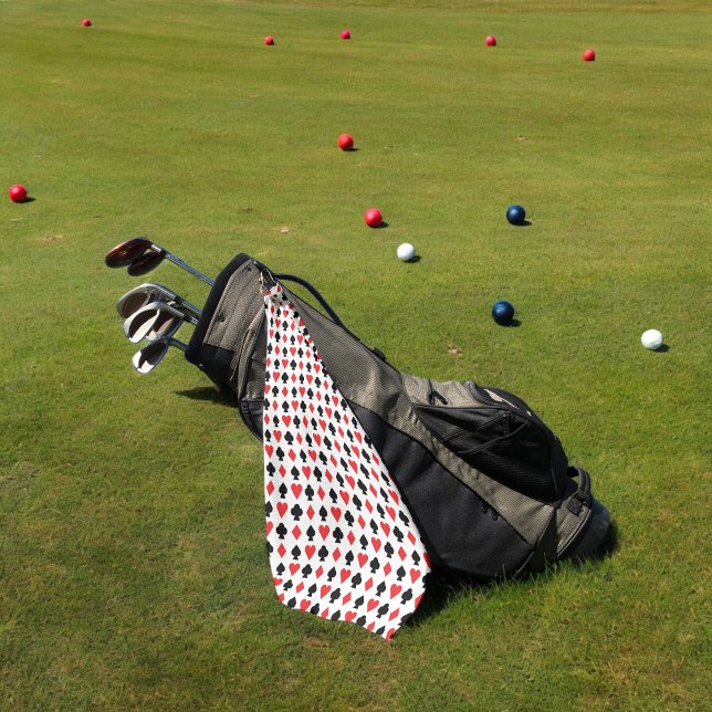Spielkarten Golfhandtuch (golf towel)
